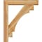 Ekena Millwork Merced Block Rough Sawn Bracket w/ Offset Brace, Western Red Cedar, 6"W x 30"D x 36"H BKT0604X30X36MRC05RWR - alternate 4
